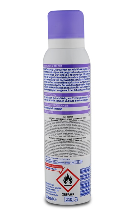 ISANA-Дезодорант-спрей Isana Clear and Fresh женский-4305615623221