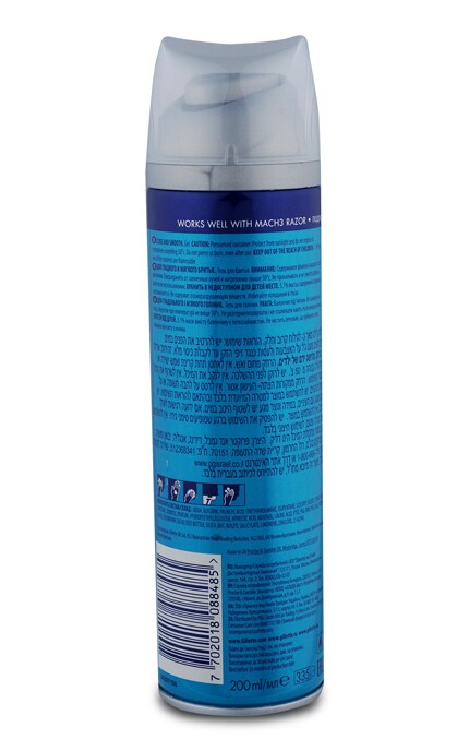 GILLETTE MACH-3-Гель для гоління Gillette Mach 3 Close & Smooth, 200 мл-7702018088485