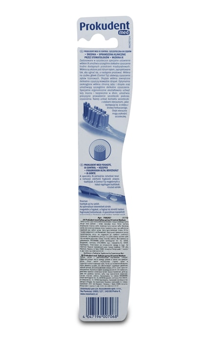 PROKUDENT-Зубна щітка Prokudent Med Ix Control Medium , 1 шт-4305615574233