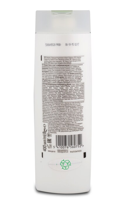 PANTENE-Шампунь PANTENE Злиття з природою Зміцнення і блиск, 400 мл-5410076560752