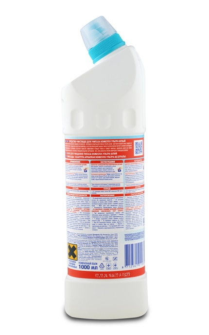 DOMESTOS-Средство для чистки унитаза Domestos Ультра Белый 1000мл-8714100915363