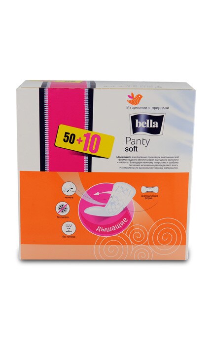 BELLA-Прокладки Bella Panty Soft, 60 шт.-5900516310882