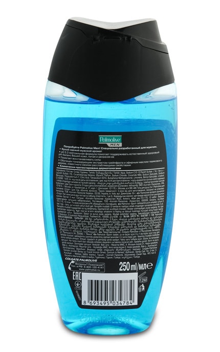 PALMOLIVE-Відновлюючий гель-шампунь для душу 3 в 1 для тіла, обличчя та волосся Palmolive Men Спорт-8693495034784