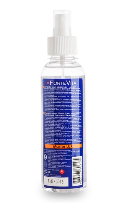 MASTER LUX-Лак для волосся Forte Vita Master LUX надсильної фіксації з UV-фільтром, 200 мл-4823001602105