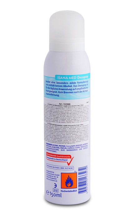ISANA MED-Дезодорант-спрей Isana Med Sensitiv Fresh-4305615629056