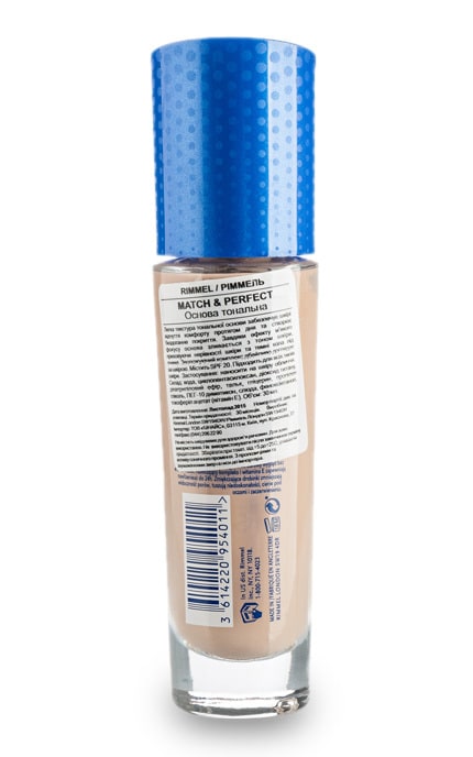 RIMMEL-Тональна основа Rimmel MATCH PERFECTION -3614220954011