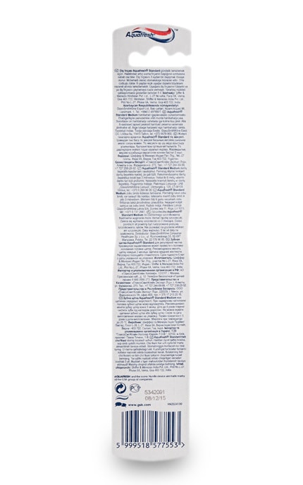 AQUAFRESH-Зубная щетка Aquafresh Family средней жесткости-5999518577553