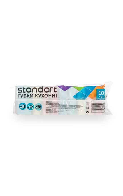 DIXI-Губки кухонні Standart, 10 шт-4823058334905