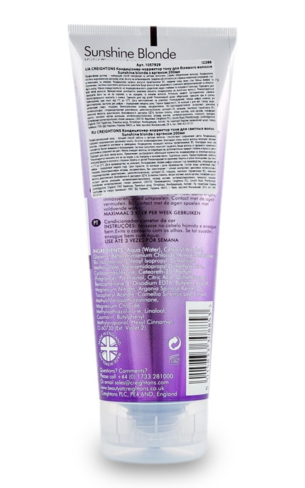 CREIGHTONS-Кондиціонер Creightons Blonde Tonecorrect, 200 мл-5015833308853