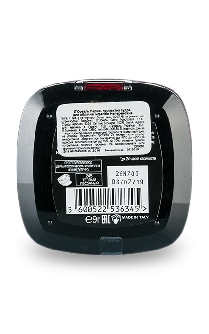 LOREAL PARIS-Компактна пудра для обличчя L'Oreal Paris Infallible тон 245 Sable Éclat-3600522536345