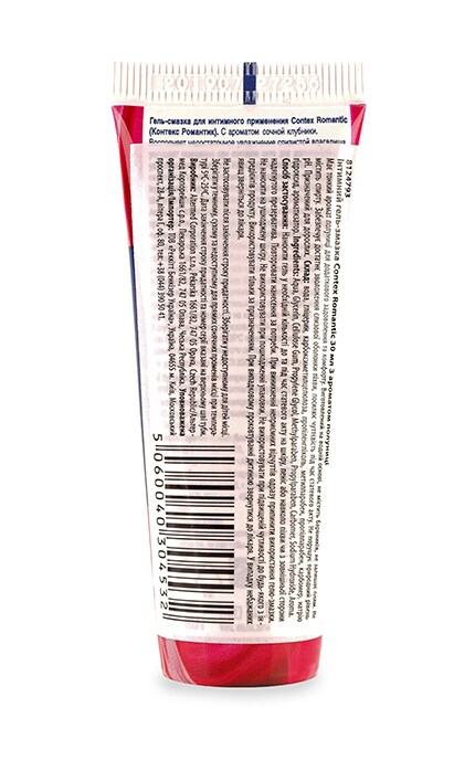 CONTEX_-Интимный гель-смазка Contex Romantic с ароматом клубники-5060040304532
