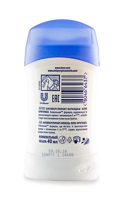 DOVE-Антиперспірант-олівець Dove Оригінал 40 мл-80466437