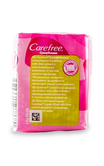 CAREFREE-Ежедневные прокладки Carefree супертонкого with Aloe extract-3574661288680
