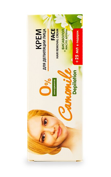 CAMOMILE DEPILATION-Крем для депіляції обличчя Camomile-4823015936586