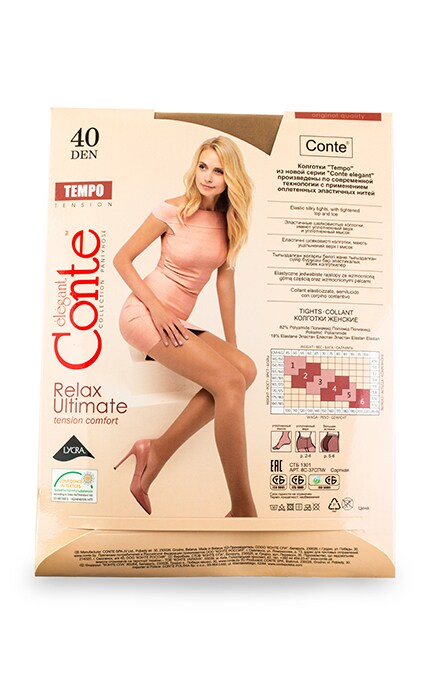 CONTE RELAX ULTIMATE-Колготки Conte Tempo Natural 40 den, 2 (S)-4810226198483