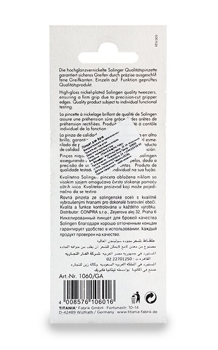 TITANIA-Пінцет для корекції брів Titania Essentials-4008576106016