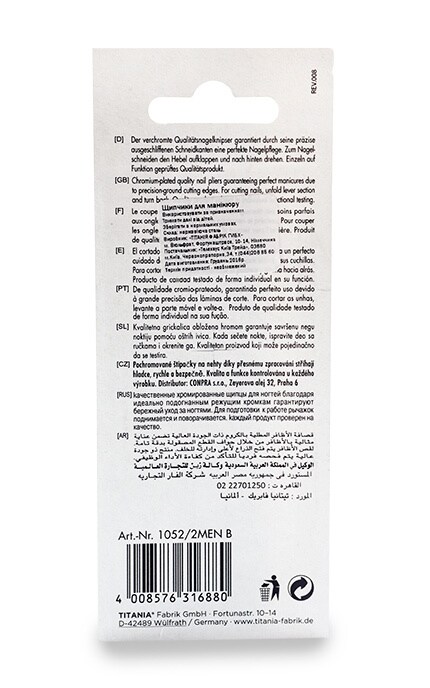 TITANIA-Щипчики манікюрні Titania Made For Men для нігтів-4008576316880