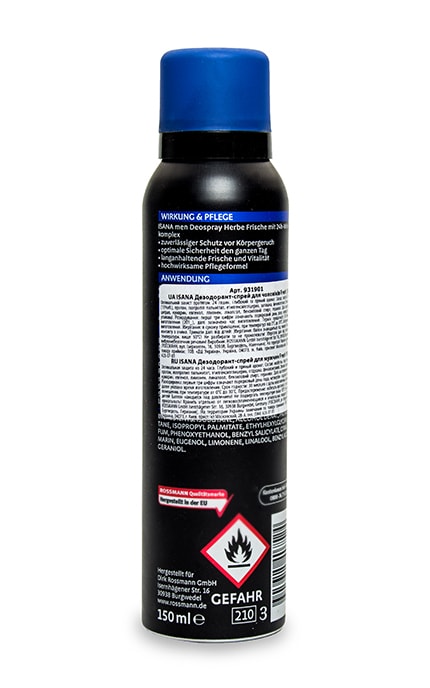 ISANA MEN-Дезодорант-спрей Isana Fresh для чоловіків-4305615614137
