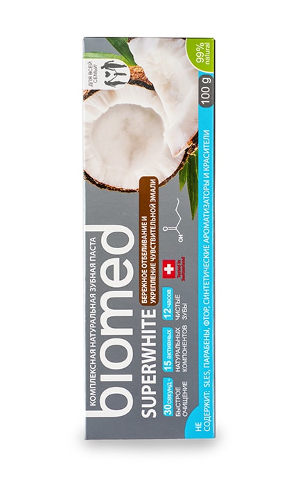 BIOMED-Зубна паста Biomed Superwhite Натуральна Дбайливе відбілювання-7640170370058