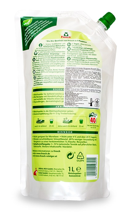 FROSCH-Кондиционер для стирки Frosch Миндальное молочко-4001499957536