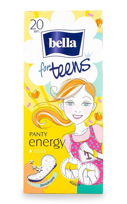BELLA-Ежедневные прокладки Bella for Teens Panty Energy гигиенические-5900516311636