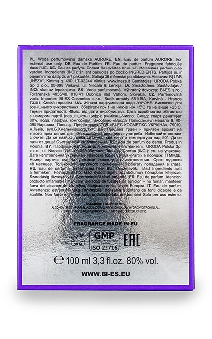 BI-ES-Парфюмированная вода Bi-es Aurore Woman-5905009049584