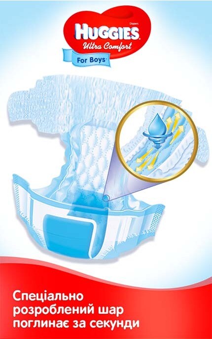 HUGGIES-Подгузники Huggies Ультра Комфорт 8-14 кг для мальчиков-5029053543611