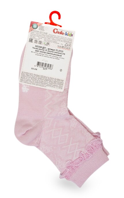 CONTE KIDS-Детские носки Conte-kids Tip-top цвет светло-розовый рисунок 078 размер 18-4810226031896