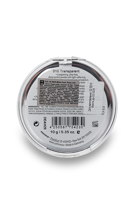 CATRICE-Пудра для обличчя матуюча Catrice All Matt Plus 010 Transparent 10 г-4250587754230