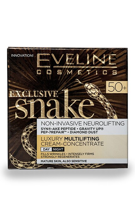 EVELINE-Крем для обличчя Eveline Cosmetics Exclusive Snake Modelling Day / Night Cream 50+-5901761986389