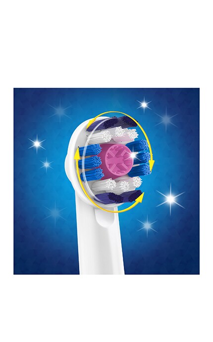 ORAL-B-Змінні насадки для електричної зубної щітки Oral-B 3D White 2 шт-4210201757757