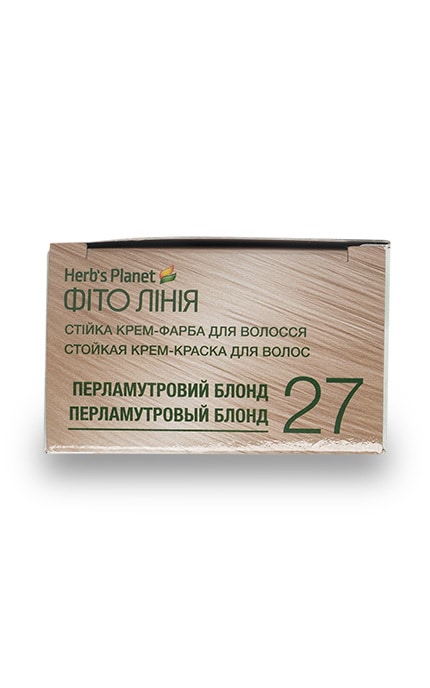 Բ�� ˲Ͳ�-Стійка крем-фарба для волосся Herb`s Planet Фіто Лінія з оліями горобини та оливи Перламутровий блонд тон 27-4823001604925
