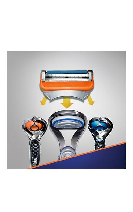 GILLETTE FUSION-Змінні картриджі для гоління Gillette Fusion5 (2 шт)-7702018877478