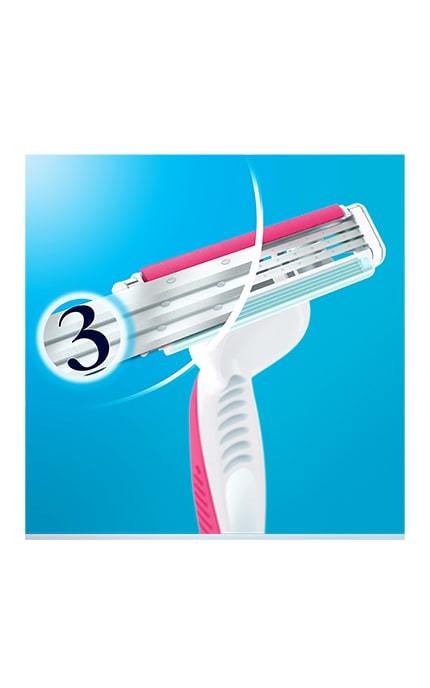 GILLETTE VENUS-Бритви одноразові Simply Venus 3 Plus (3 шт)-7702018018116