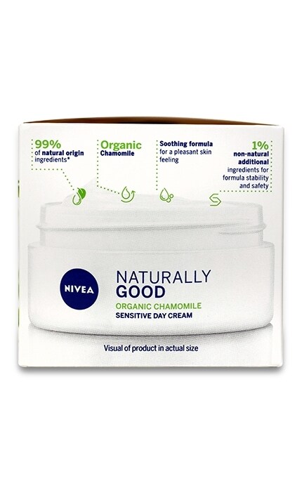 NIVEA-Денний крем NIVEA 50 мл Naturally Good для чутливої шкіри обличчя-4005900701060