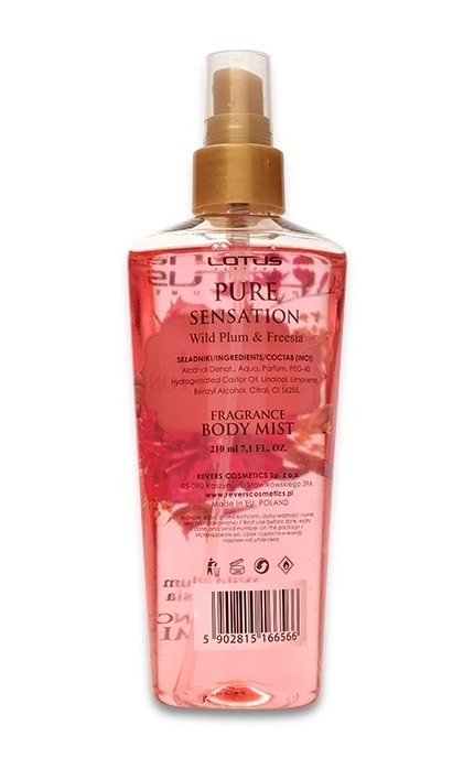 LOTUS-Парфюмированный спрей для тела Lotus Pure Sensation Wild plum & Freesia-5902815166566