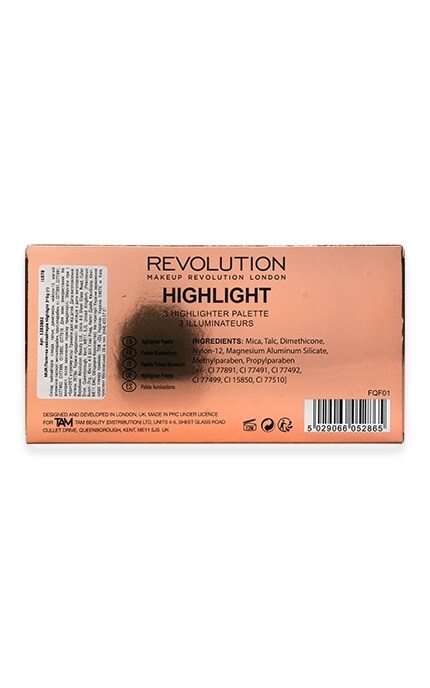 Make Up Revolution-Палітра хайлайтерів Makeup Revolution Highlight -5029066052865