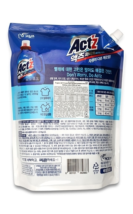 PIGEON-Гель для прання універсальний Pigeon ACT’Z Baking soda-8801101882883