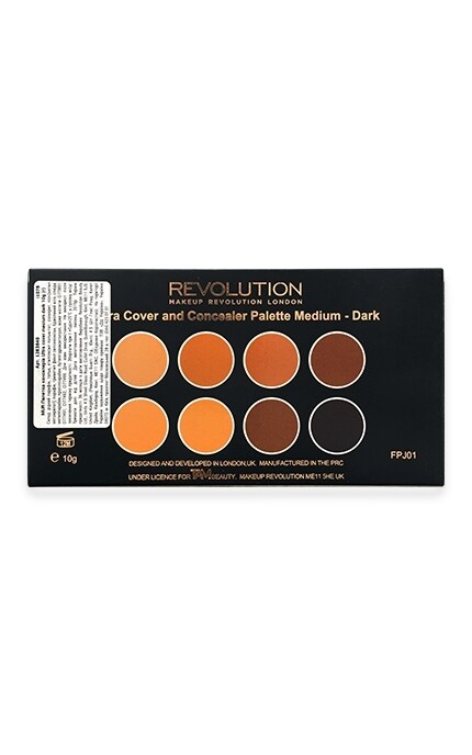 Make Up Revolution-Палітра консилерів Makeup Revolution Ultra Cover and Conceal Medium Dark-5029066026354