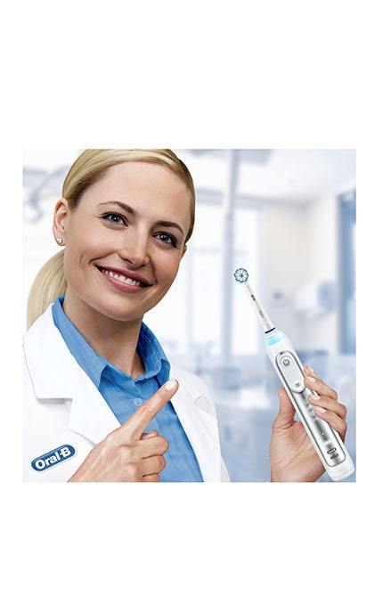ORAL-B-Электрическая зубная щетка Braun Oral-B Genius 8000 Серебро-4210201277361