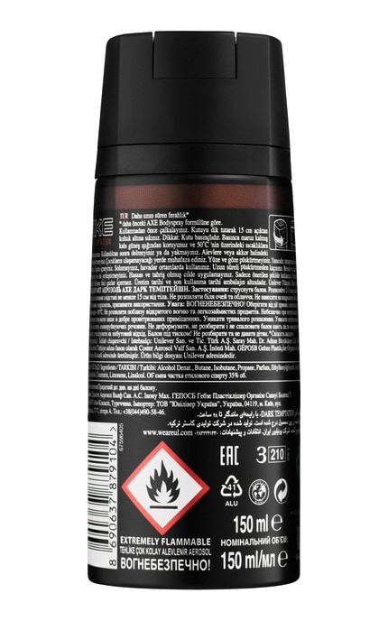 AXE-Дезодорант аерозоль Axe Дарк Темптейшн 150мл-8690637879104