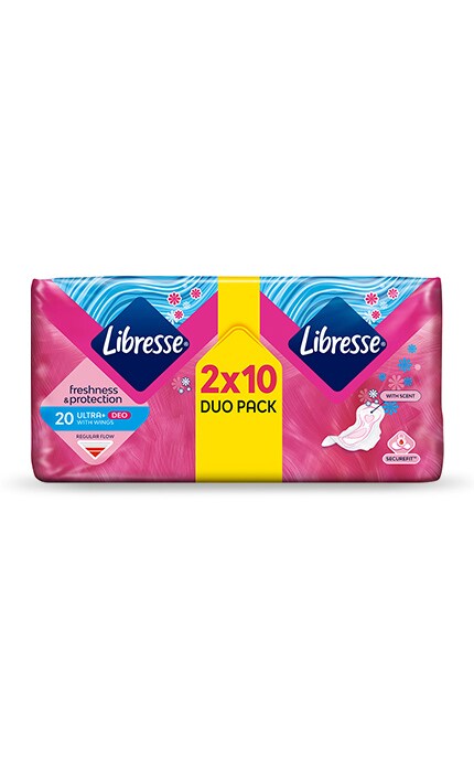 LIBRESSE-Гігієнічні прокладки Libresse Ultra Deo, 20 шт.-7322540356847