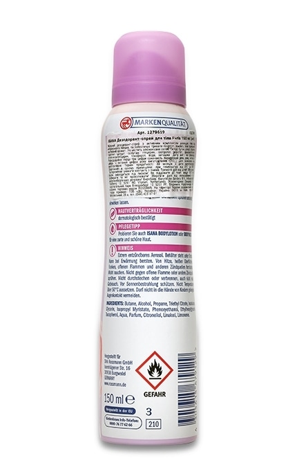 ISANA-Дезодорант-спрей Isana Paris 24H Rossmann Для жінок-4305615679129