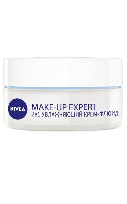 NIVEA-Крем-флюид для лица Nivea 50 мл MAKE UP EXPERT 2в1 под макияж для нормальной и комбинированной кожи-4005900773357