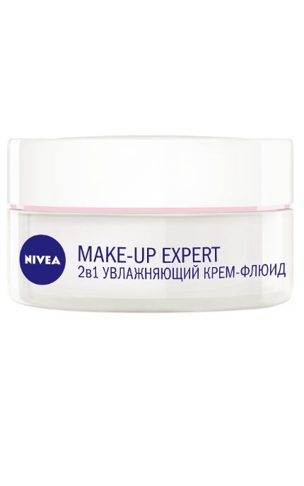 NIVEA-Крем-флюїд Nivea 50 мл MAKE UP EXPERT для обличчя 2в1 під макіяж для сухої і чутливої шкіри-4005900776518