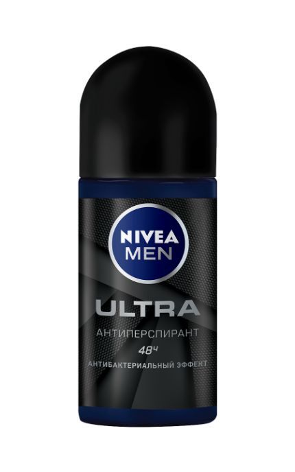 NIVEA-Дезодорант Nivea Men 50 мл ULTRA з антибактеріальним ефектом кульковий антиперспірант-4005900494634