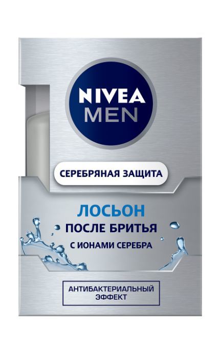 NIVEA-Лосьйон після гоління Nivea Men 100 мл Срібний захист з іонами срібла і антибактеріальним ефектом-4005808539789