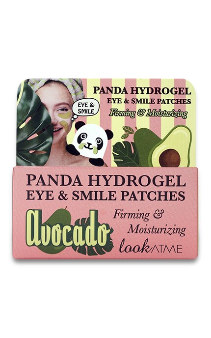 LOOK AT ME-Патчі для зони очей та губ Look at me Panda Hydrogel Eye & Smile Patches Avocado Гідрогелеві-8809417491324