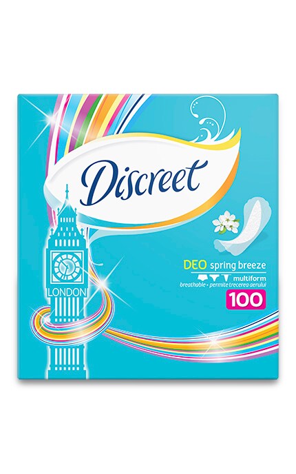 DISCREET-ЩоденнІ прокладки Discreet Deo Spring Breeze 100 шт-8001090162113