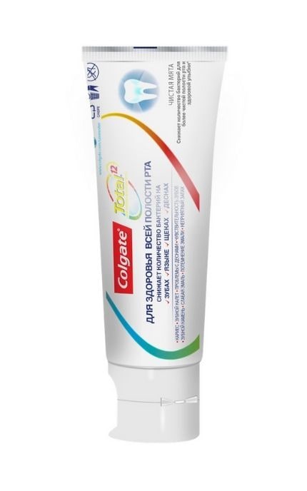 COLGATE-Комплексная антибактериальная зубная паста Colgate Total 12 Чистая Мята -6920354817076